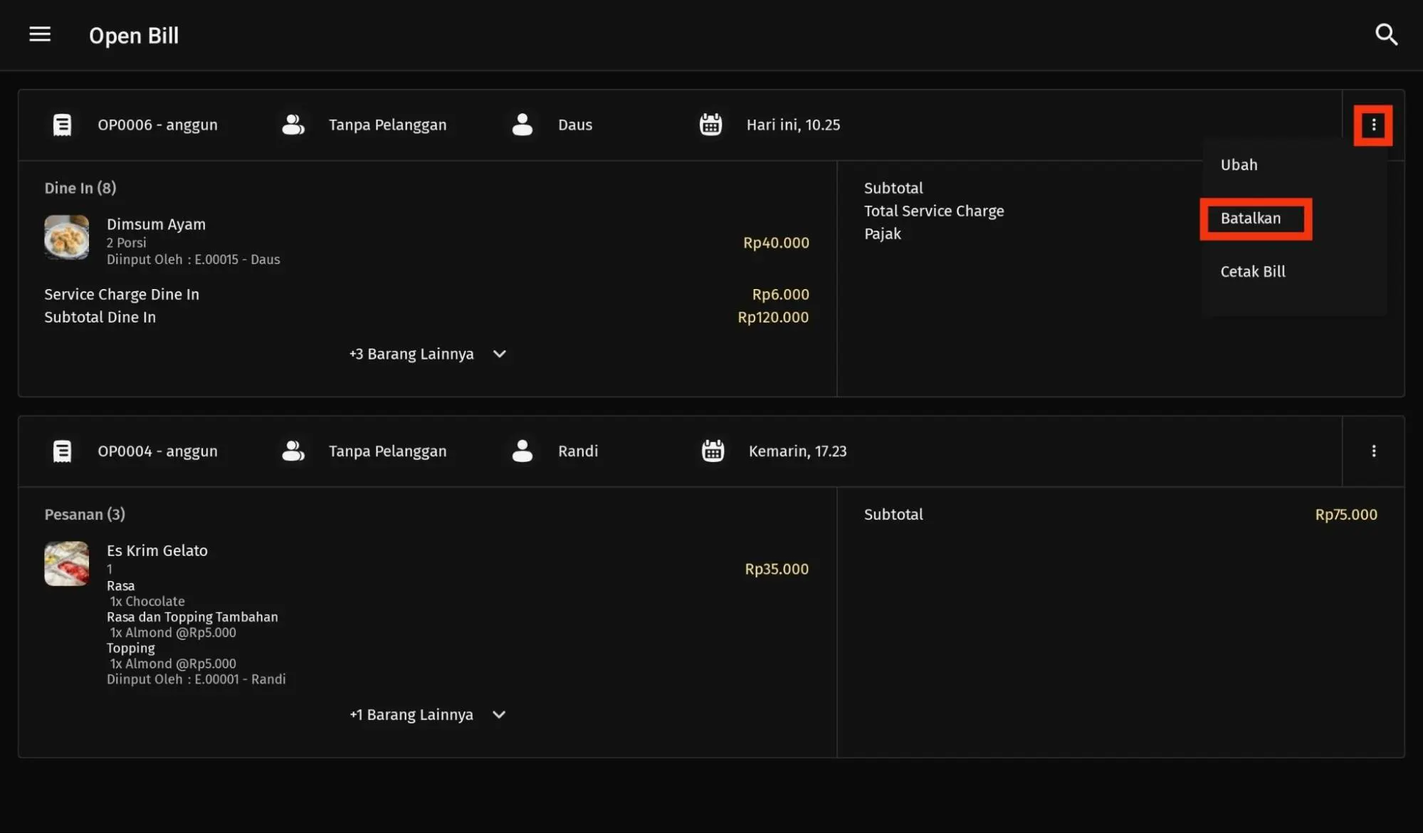 cetak label pembatalan pesanan